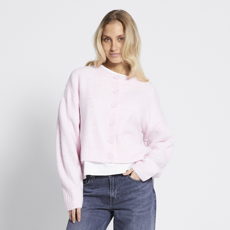 Short knit cardigan "Gemma" Light Pink